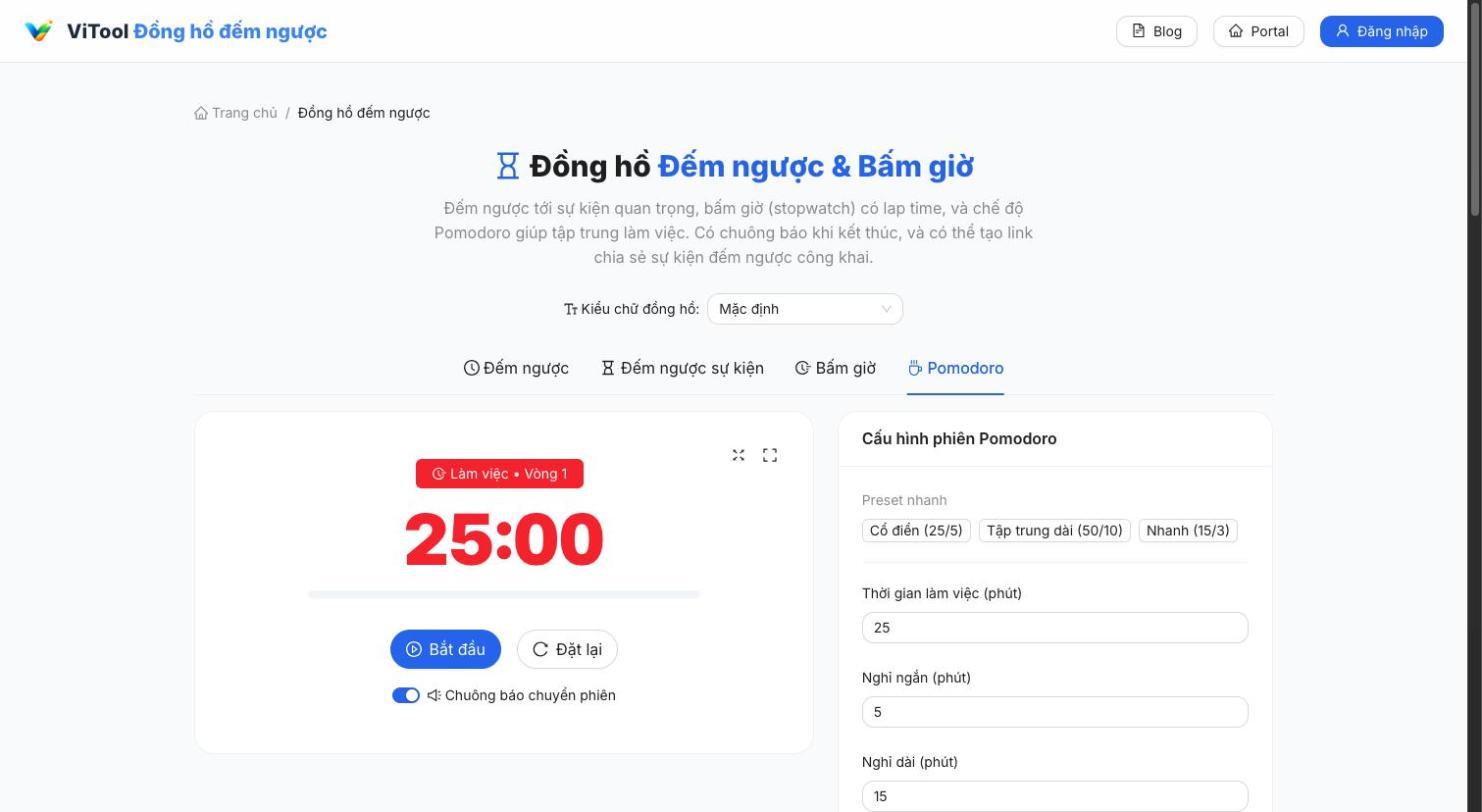 Phương pháp Pomodoro: cách học và làm việc tập trung